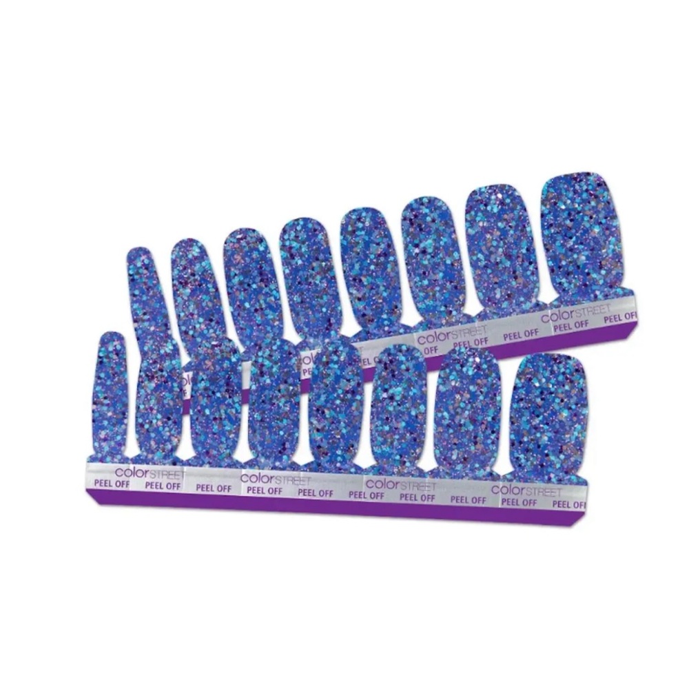 Color Street Mardi Gras RETIRED Glitter Nail Strips - HTF